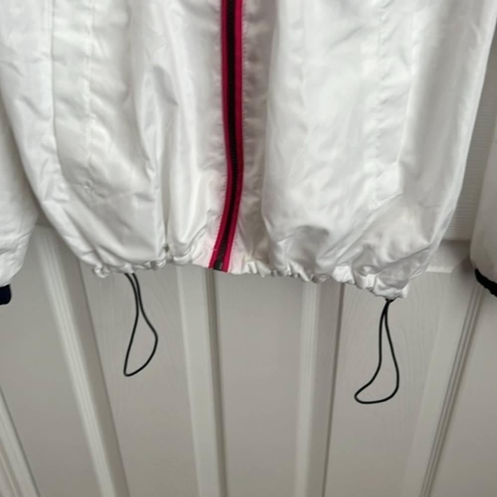 US Polo Assn White Windbreaker Jacket Full Zip Lightweight XL - Picture 3 of 9